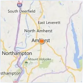 Amherst College Location Map Amherst College Location Map