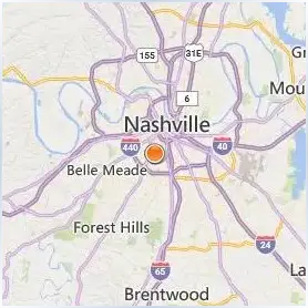 Belmont University Location Map