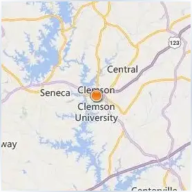 Clemson University Location Map Clemson University Location Map