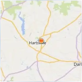 Coker University Location Map