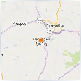 Hampden Sydney College Location Map Hampden Sydney College Location Map