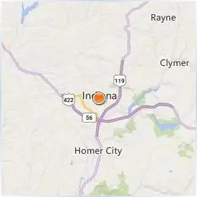 Indiana University of Pennsylvania Location Map Indiana University of Pennsylvania Location Map