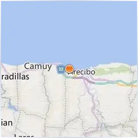Inter American University of Puerto Rico Arecibo Location Map