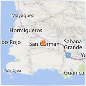 Inter American University of Puerto Rico San German Location Map