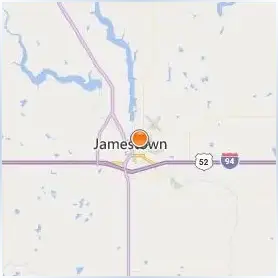 University of Jamestown Location Map University of Jamestown Location Map