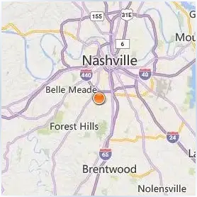 Lipscomb University Location Map