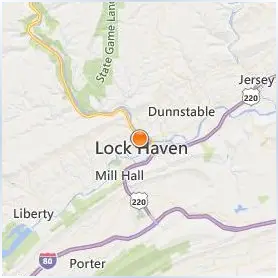 Lock Haven University Location Map Lock Haven University Location Map