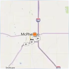 McPherson College Location Map McPherson College Location Map
