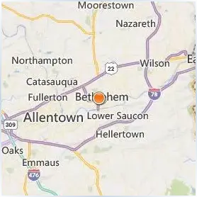 Moravian University Location Map Moravian University Location Map