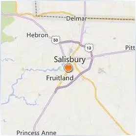 Salisbury University Location Map Salisbury University Location Map