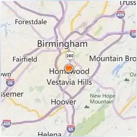 Samford University Location Map Samford University Location Map
