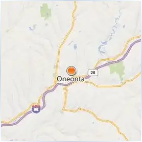 SUNY Oneonta Location Map SUNY Oneonta Location Map
