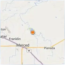 University of California Merced Location Map University of California Merced Location Map