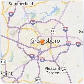 University of North Carolina at Greensboro Location Map University of North Carolina at Greensboro Location Map