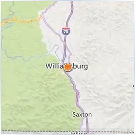 University of the Cumberlands Location Map University of the Cumberlands Location Map
