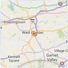West Chester University of Pennsylvania Location Map